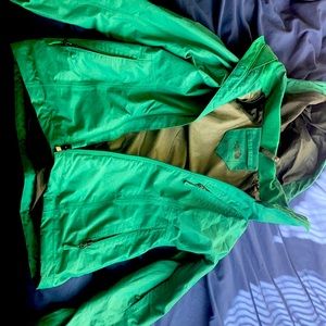 The North Face green coat
